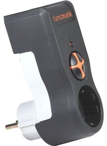 Tunçmatik Surge Protected Socket Single Black 