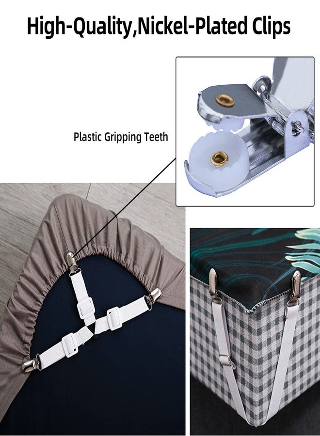 MELOTOUGH Nickel Plated Suspender Clips Heavy Duty 1 Inch Small Suspender Clips (5 PCS) - Image 4