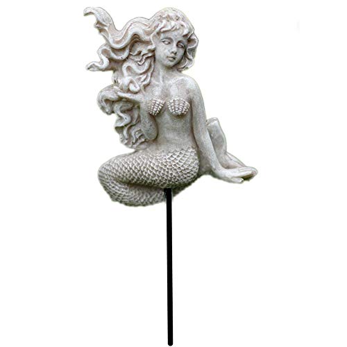 MUAMAX Miniature Mermaid Garden Stakes Fairy Garden Decorative Figurines Accessories Planter Flower Pot Outdoor Yard Decor Micro Landscape Ornaments Succulent Decorations… - Image 1