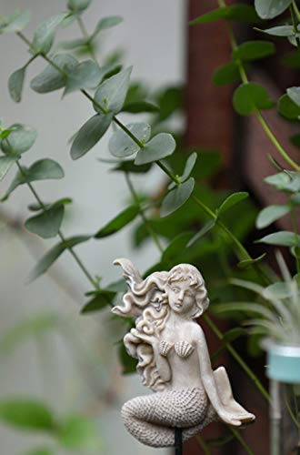MUAMAX Miniature Mermaid Garden Stakes Fairy Garden Decorative Figurines Accessories Planter Flower Pot Outdoor Yard Decor Micro Landscape Ornaments Succulent Decorations… - Image 3