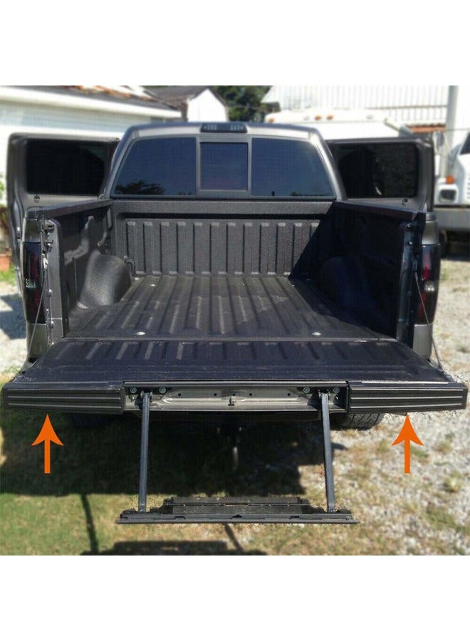 RainMan S Black Flex Step Side Tailgate Molding Covers Right & Left Fit for 2009-2014 F-150 - Image 5