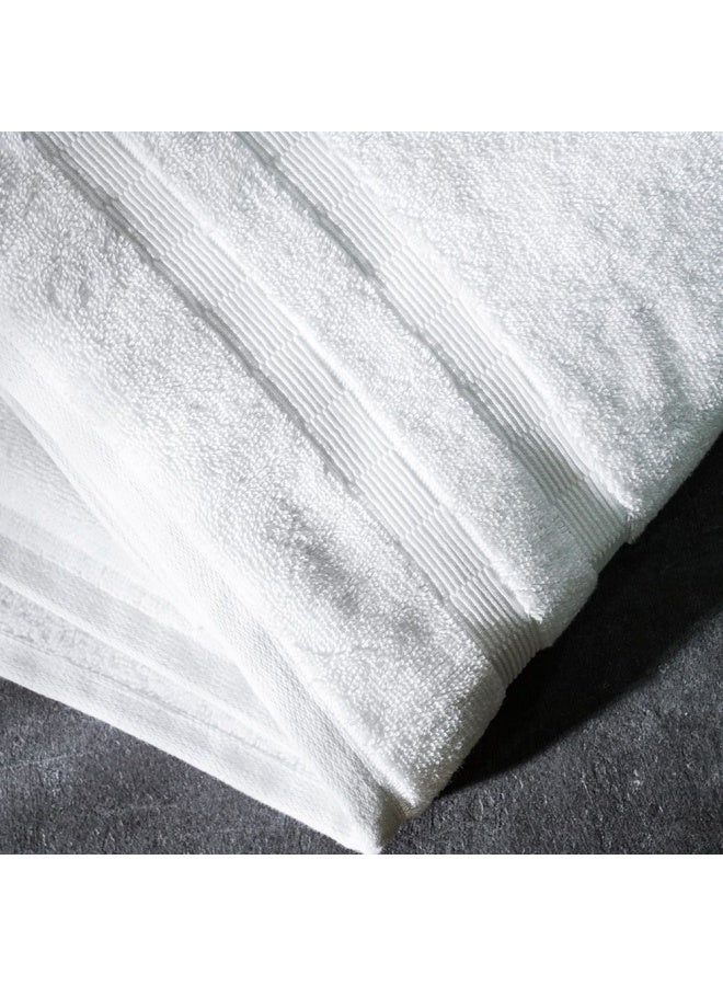 DANUBE HOME Ideal High Bulk Bath Sheet 90x150 Cm White  - Image 4