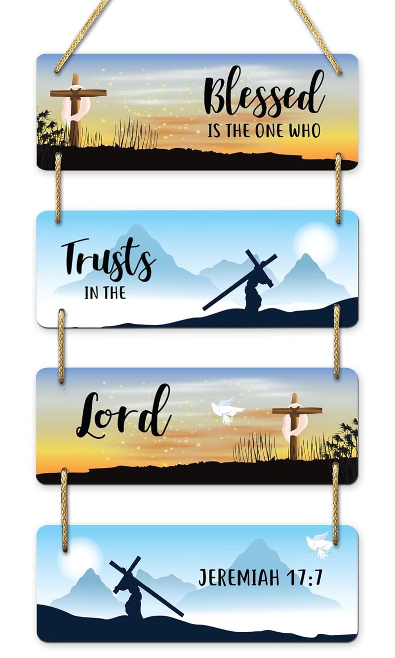 AR Creative Blessed Is The One Who - Bible Verse Wall Hanging - Image 1