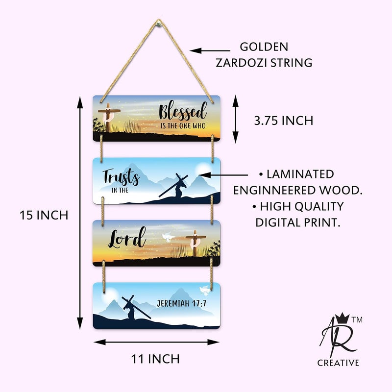 AR Creative Blessed Is The One Who - Bible Verse Wall Hanging - Image 5