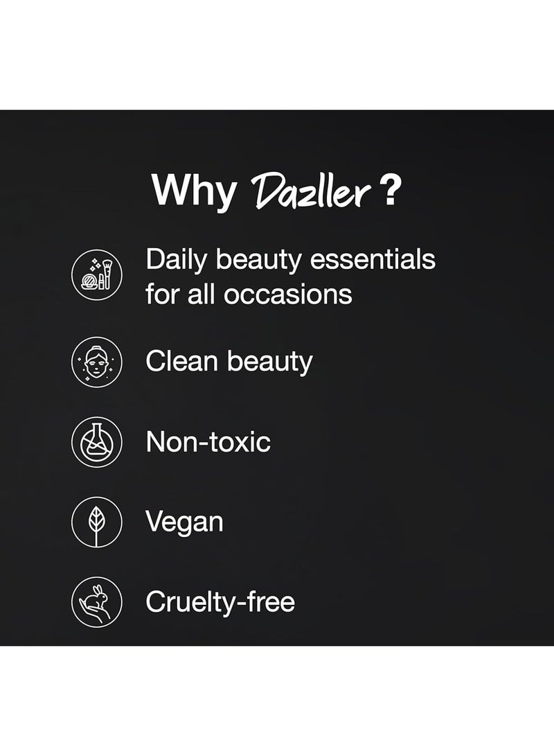 دازلير أحمر شفاه دازلر سريع الجفاف يدوم طوال اليوم | مرطب بزبدة الكوكوم | أحمر شفاه سائل بني للنساء | لا يترك أثراً | يدوم 8 ساعات | QDLC025 هازلنت كوب | 6 غرام - Image 3