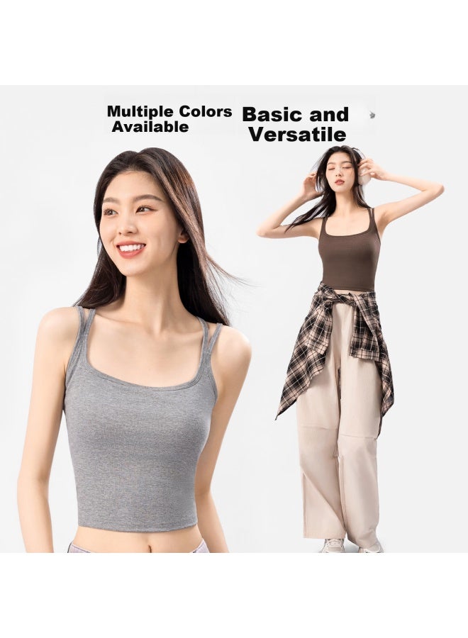 Secretworld Women's Camisole Bra, Elegant Outer Wear, High-quality Backless One-piece Bra, Luxurious With Built-in Padding, Base Layer Vest - Image 3