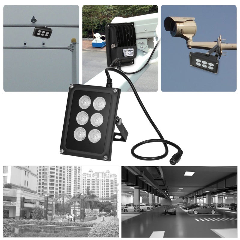 Infrared Illuminator 6pcs Array IR LEDS IR Illuminator Night Vision Wide Angle Long Range Outdoor Waterproof for CCTV Security Camera - Image 3