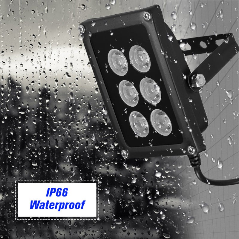 Infrared Illuminator 6pcs Array IR LEDS IR Illuminator Night Vision Wide Angle Long Range Outdoor Waterproof for CCTV Security Camera - Image 5