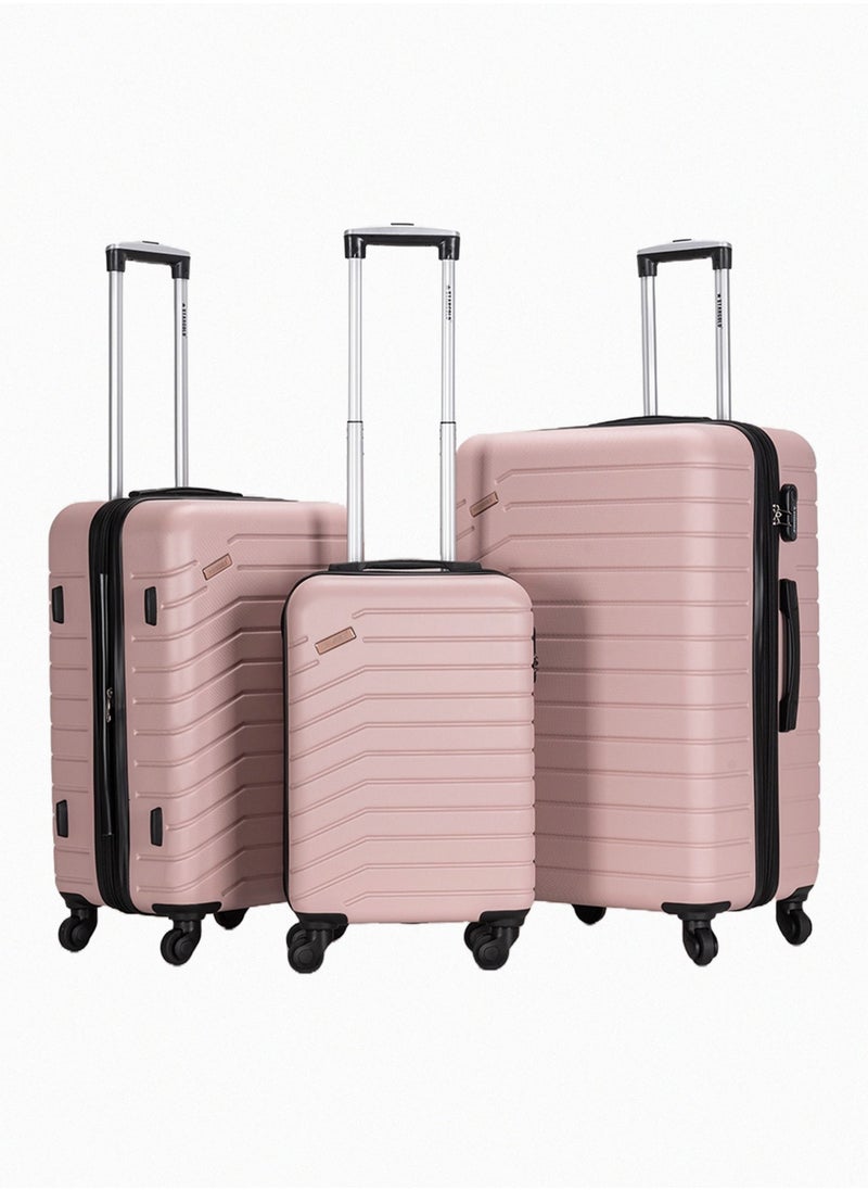 Stargold Suitcase Set of 3 PCS ABS Hardside Travel Luggage Bag  - Image 1