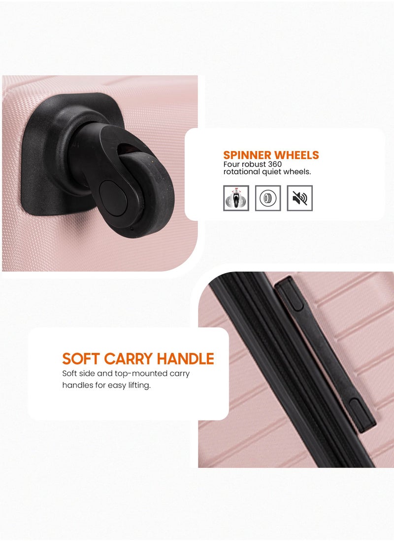 Stargold Suitcase Set of 3 PCS ABS Hardside Travel Luggage Bag  - Image 5