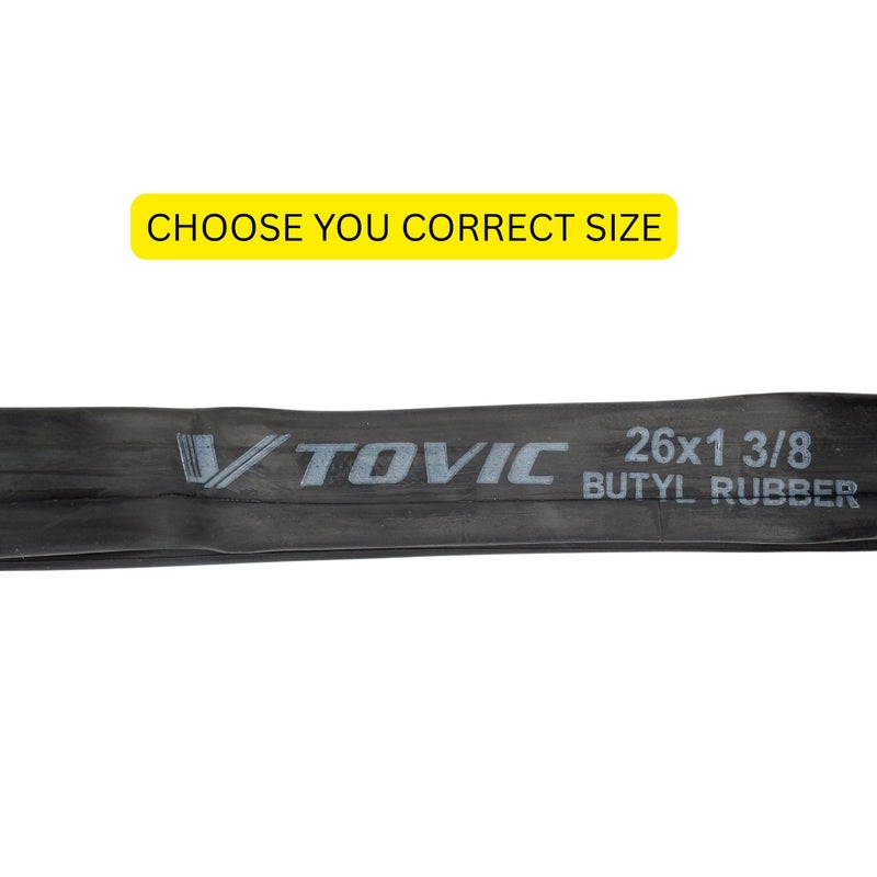 V-Tovic Tires 26x1 3/8 Bicycle Inner Tube – 26 Inch DV Valve 28mm Heavy Duty Butyl Rubber Tube for Road, Mountain, Wheelchair & City Bikes – Durable Puncture-Resistant Replacement - Image 3