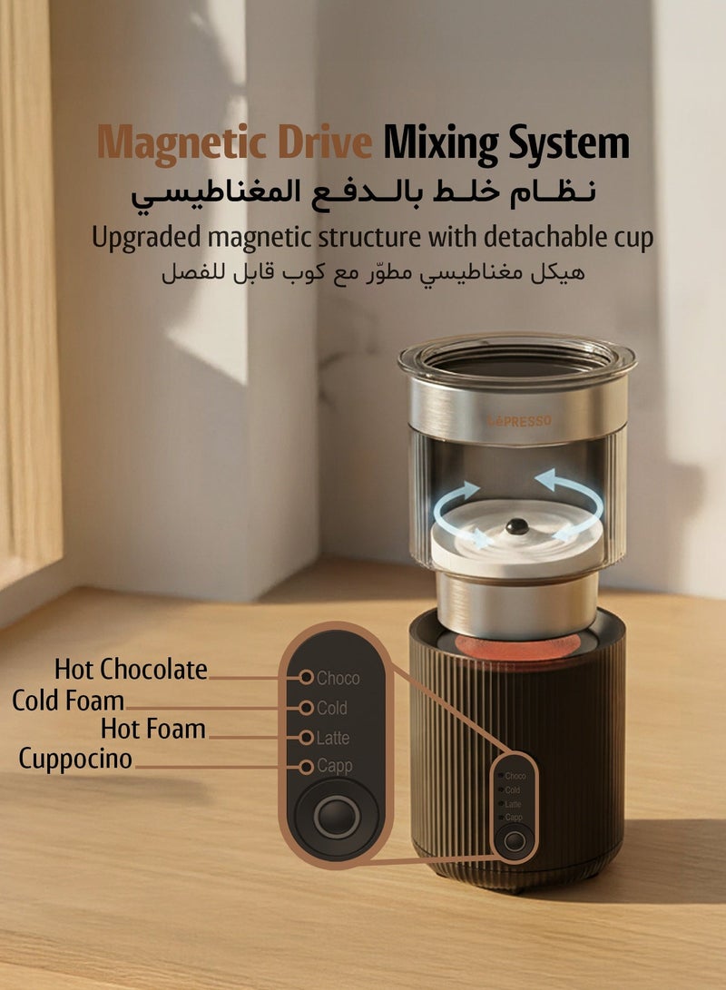 LePRESSO Milk Frother, Electric Milk Steamer, Automatic Hot and Cold Foam Maker and Milk Warmer for Latte, Cappuccinos, Macchiato - Image 4