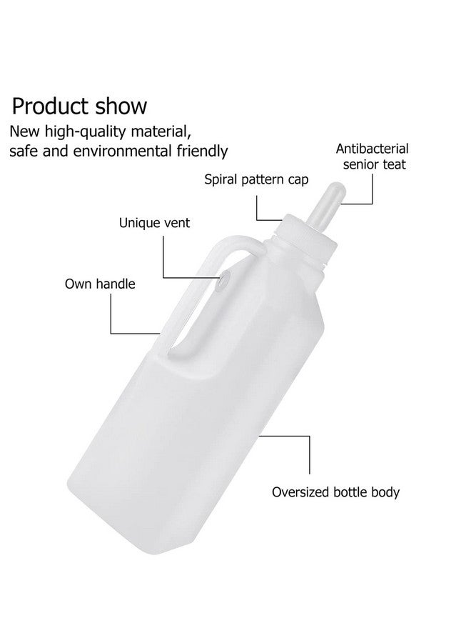 DOITOOL 1 Set Lamb Feeder Bottle Lamb Milk Bottle Animal Feeding Bottle Calf Goat Sheep Milk Feeding Bottle Animal Bottles for Farmer 850ML (with 10 Bottle Topper) - Image 3