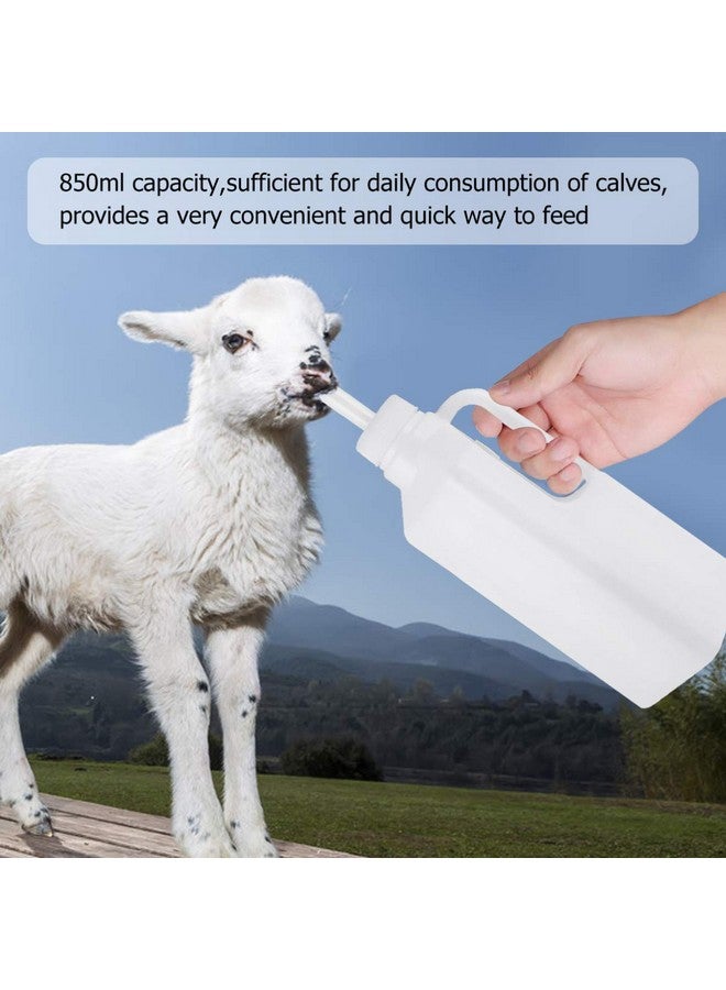 DOITOOL 1 Set Lamb Feeder Bottle Lamb Milk Bottle Animal Feeding Bottle Calf Goat Sheep Milk Feeding Bottle Animal Bottles for Farmer 850ML (with 10 Bottle Topper) - Image 1