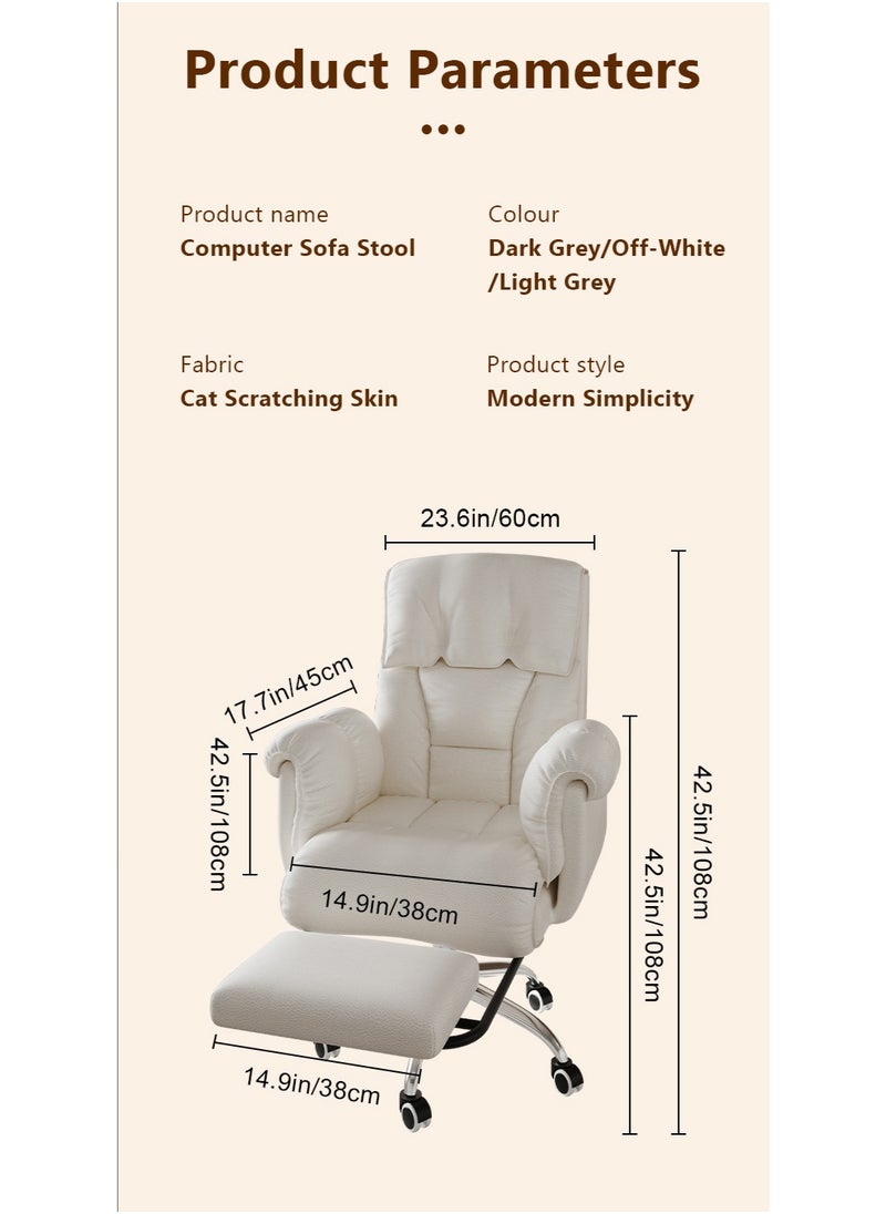 Generic - Computer Chair Ergonomic Office Chair, Desk Chair with Lumbar Support, High Back Adjustable Executive Office Chair with Swivel Rolling, Task Chairs with Arms - Image 1