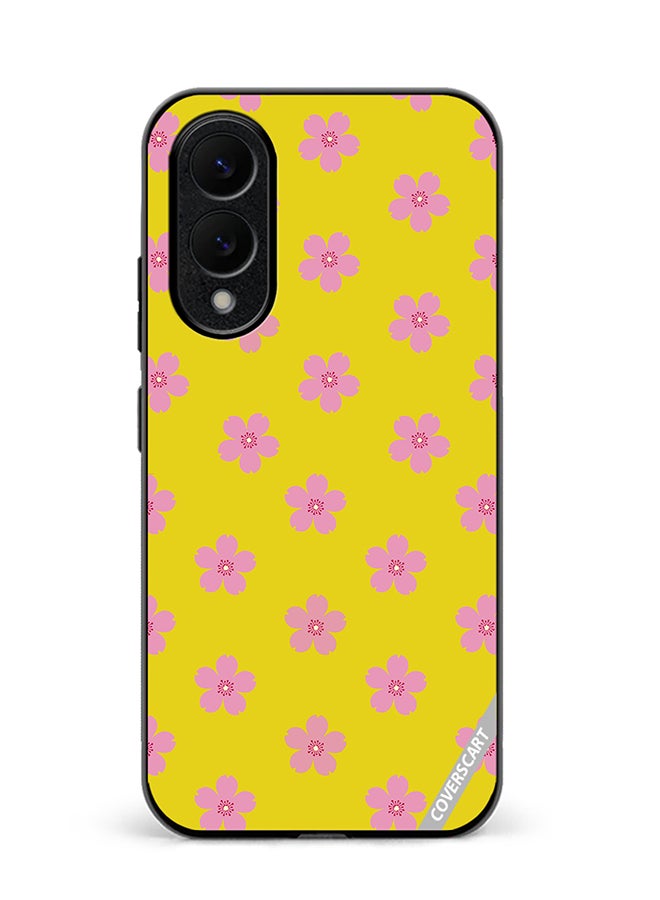 COVERSCART Protective Case Cover For Samsung Galaxy S25 Edge Flower Design Multicolour