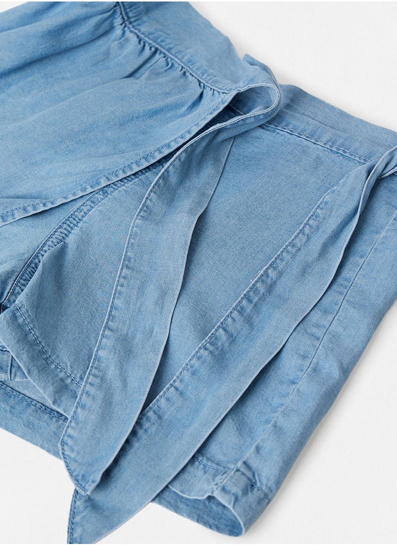 MANGO - Kids Bow Detail Skort - Image 1