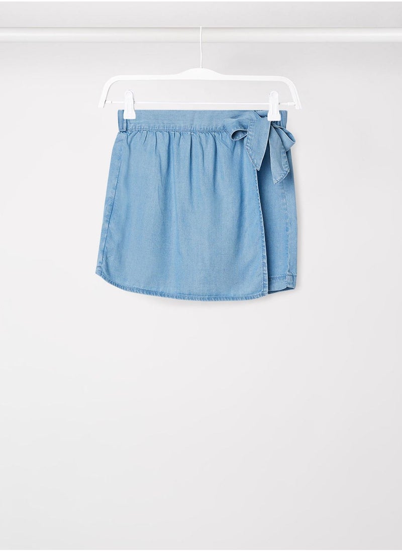 MANGO - Kids Bow Detail Skort - Image 1