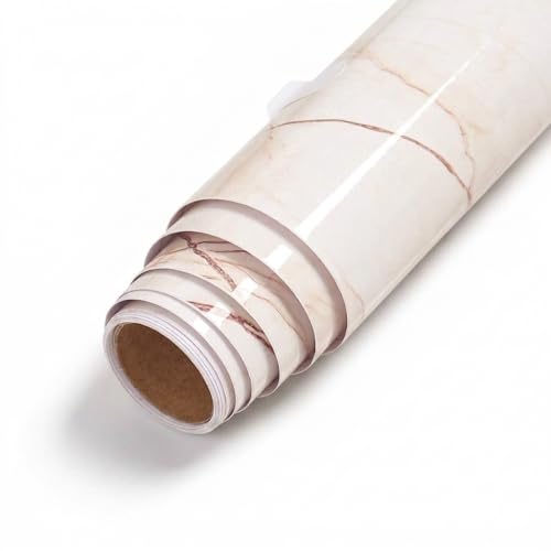 REXOTEX Marble Vinyl Contact Paper for Countertop – 60x200 CM Waterproof Peel & Stick Wallpaper, Self-Adhesive Granite Film for Kitchen, Bathroom, Furniture, Wall Renovation (Pack of 3) - Image 5