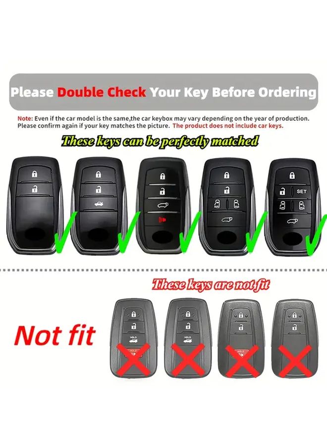 TPU Transparent Car Key Protective Case For Toyota Models - Image 3