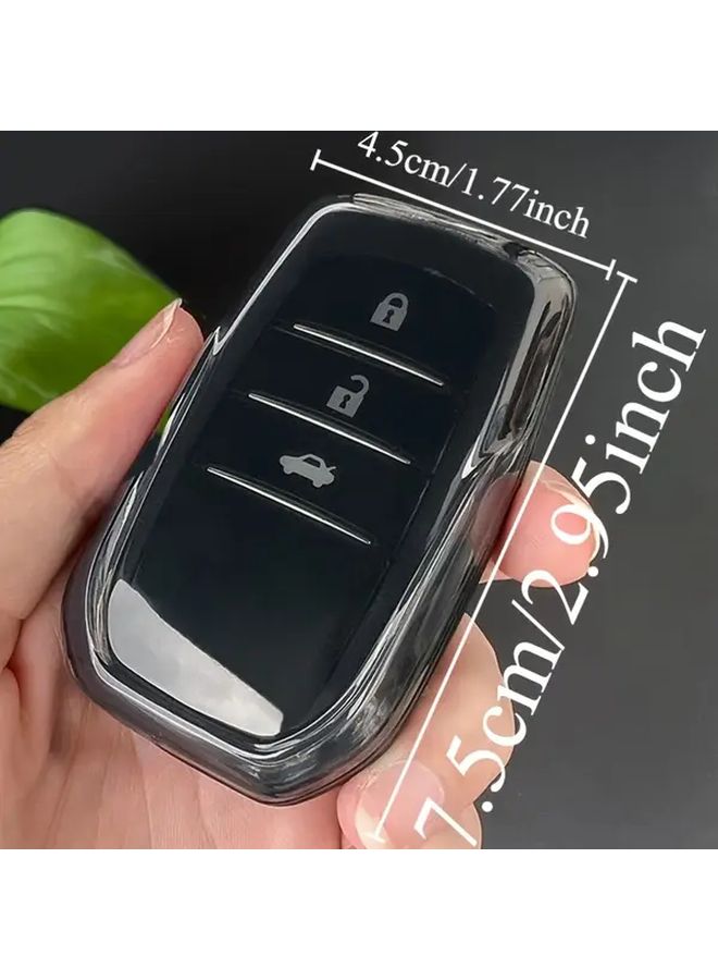TPU Transparent Car Key Protective Case For Toyota Models - Image 2