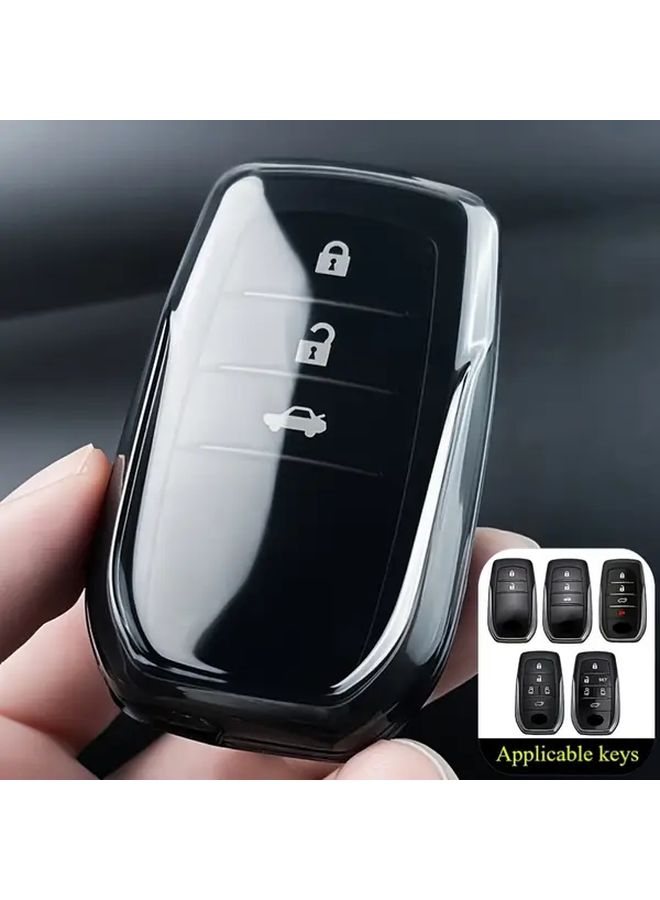 TPU Transparent Car Key Protective Case For Toyota Models - Image 1