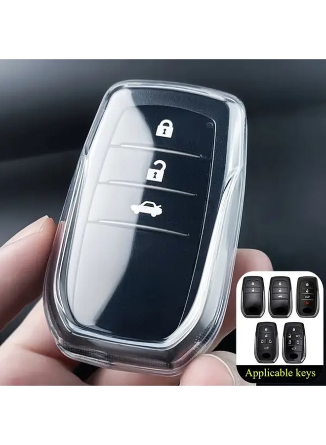 TPU Transparent Car Key Protective Case For Toyota Models - Image 4