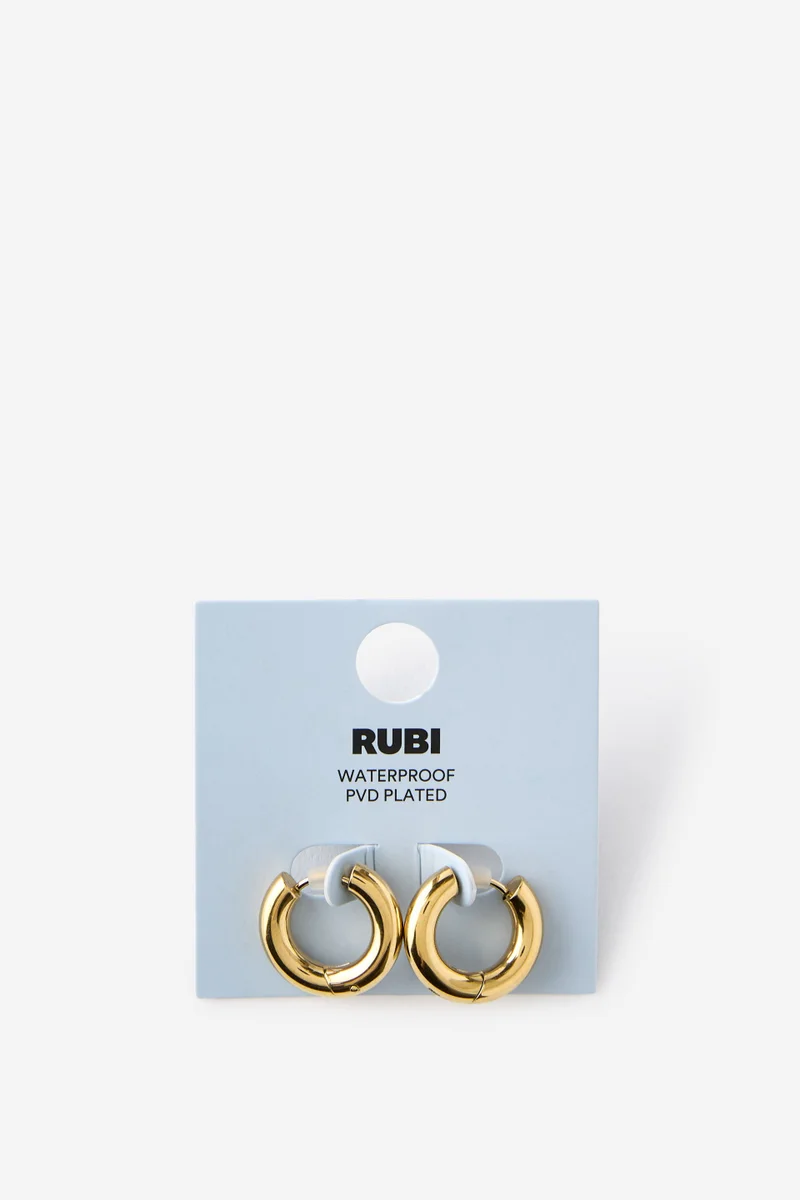 Rubi  Waterproof Mid Hoop Earring for Women | Best Price UAE