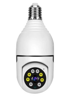 1080P Wireless Tovnet Wifi Pan/Tilt Light Bulb Security Camera, 360 Degrees 3.0MP Cam Home Surveillance CCTV Panoramic IP Camera, with Night Vision