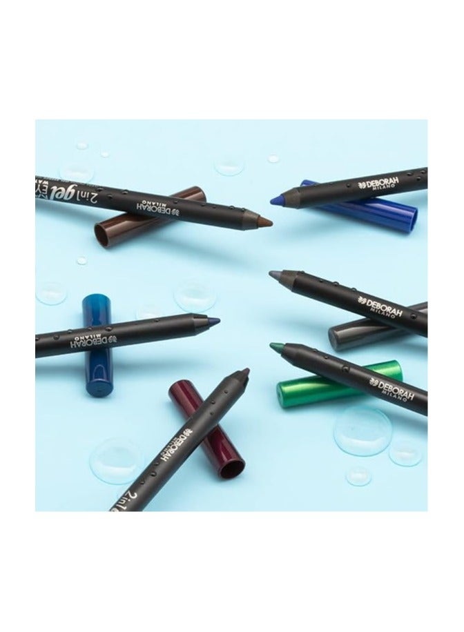 ديبورا D 2 IN 1 GEL KAJAL & EYE LINER PENCIL W.P 04 - DEBORAH - Image 1