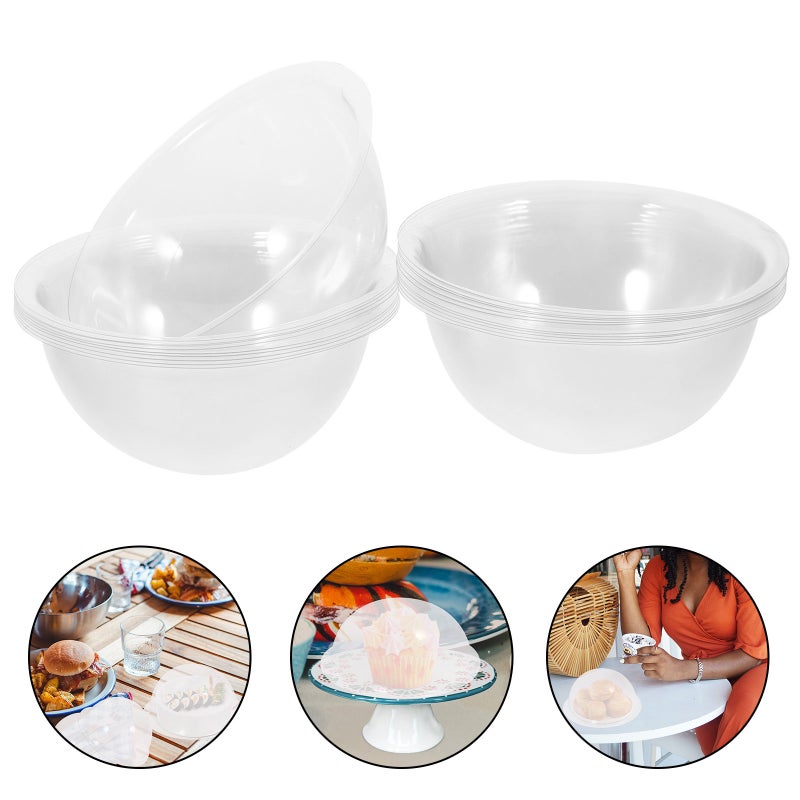 20Pcs Transparent Cover Food Cover Snack Tray Cover Clay DIY Materials - Image 3