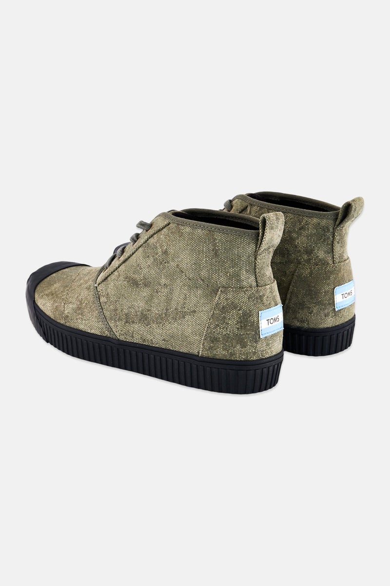 TOMS Men Botas Indio Lace Up Ankle Boots, Dusty Olive - Image 2