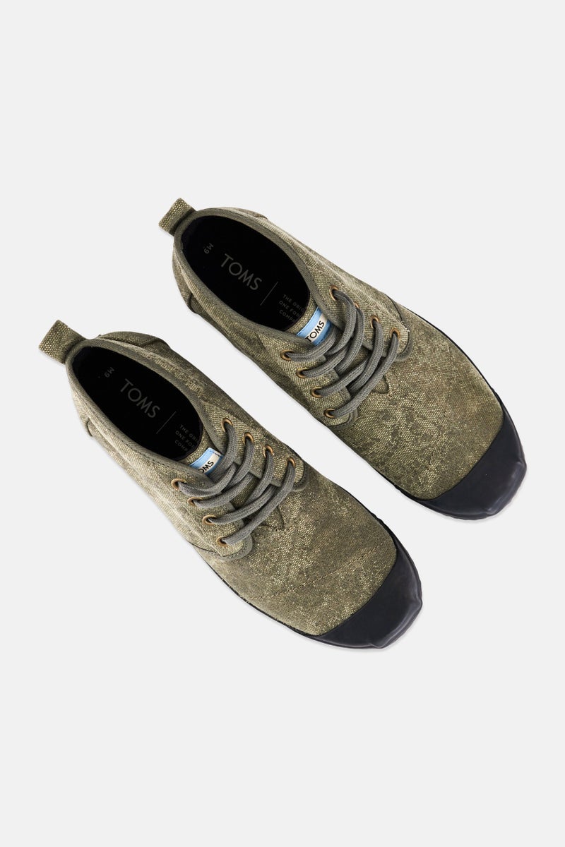 TOMS Men Botas Indio Lace Up Ankle Boots, Dusty Olive - Image 4