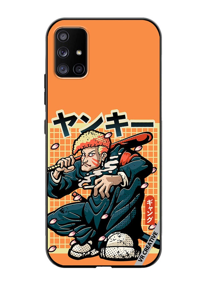 VR CREATIVE Protective Case Cover For Samsung Galaxy A51 5G Japanese Yankee Design Multicolour - Image 1