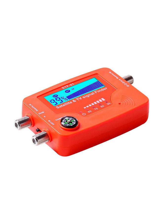 2 in 1 Satellite and TV Signal Finder LCD Digital Satellite Finder Portable TV Antenna Signal Strength Meter Signal Finding Meter with Compass Alarm Buzzer