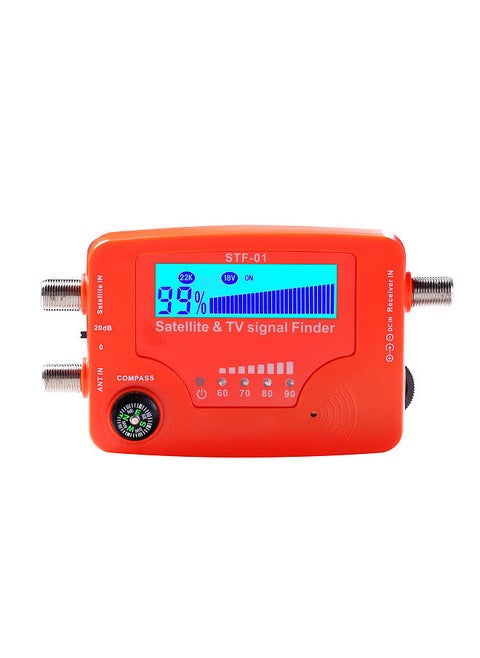 2 in 1 Satellite and TV Signal Finder LCD Digital Satellite Finder Portable TV Antenna Signal Strength Meter Signal Finding Meter with Compass Alarm Buzzer
