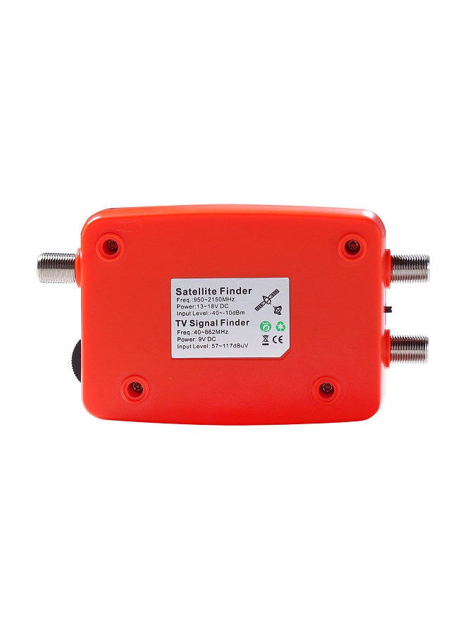 2 in 1 Satellite and TV Signal Finder LCD Digital Satellite Finder Portable TV Antenna Signal Strength Meter Signal Finding Meter with Compass Alarm Buzzer