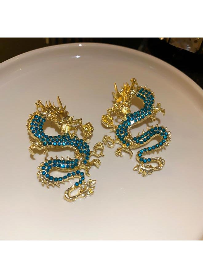 نيبمينينت New Chinese Style Carved Fan-shaped Ear Hook Tassel Design High Sense Earrings National Fashion Hanfu Accessories Female Preferred 