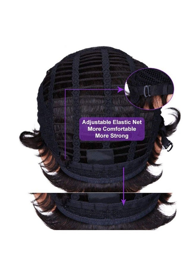 BeiSDWig BeiSDWig Short Afro Curly Bob Wig Bob Wigs for Black Women Curly Synthetic Hair Wig Short Curly Bob Hairstyles  - Image 5