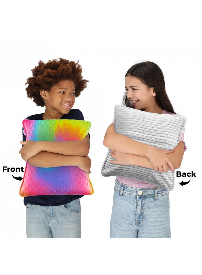 Special Supplies Special Supplies Vibrating Pillow Sensory Pressure Activated for Kids and Adults, 12 x 12 Plush Minky Soft Cover, Colorful - Image 1
