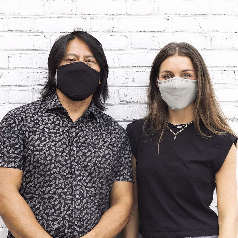 Casemate SafeMate x CaseMate  Cloth Face Mask 51 Pack Washable  Reusable  Adult LXL  Cotton  Includes Filters  BlackNavyGray - Image 2