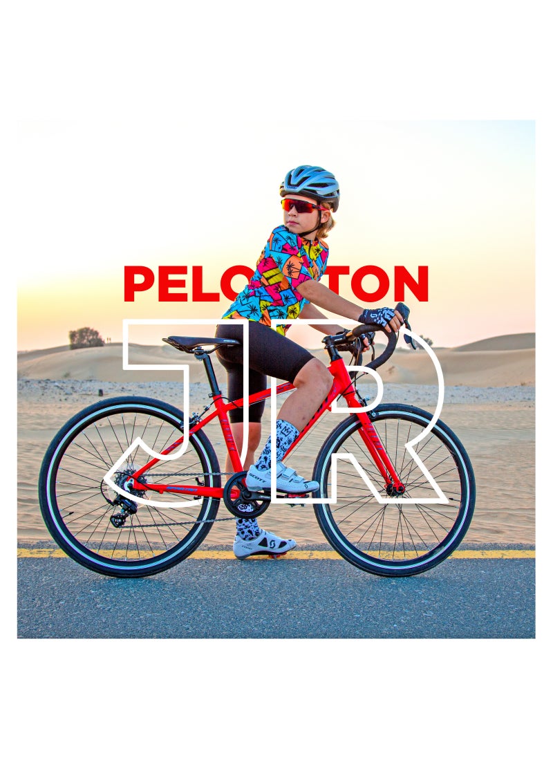 Spartan - 24". Jr Peloton Road Bicycle, Road Bicycles For Youth, Alloy Frame Road Bike, Light Weight Cycle, 8 Speed Black - Image 1