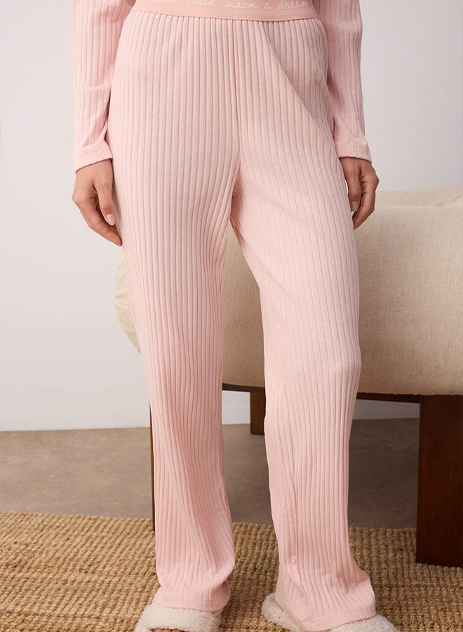 trendyol Women Elastic Detailed Ribbed Knitted Pajama Set THMAW21PT0269 - Image 3