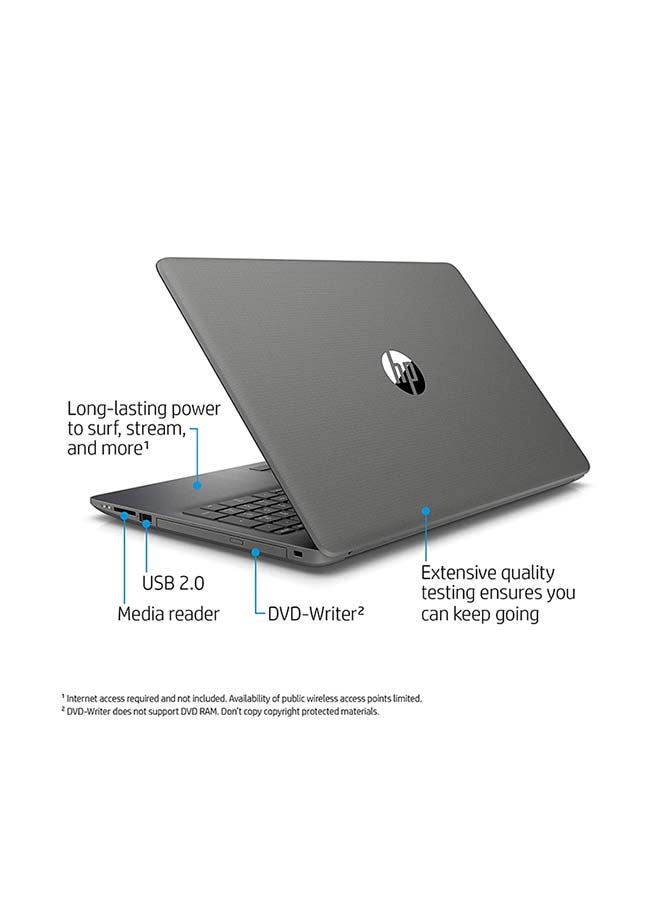 HP لابتوب نوت بوك ‎15-da2004nx بشاشة مقاس 15.6 بوصة، ومعالج كور i5، وذاكرة رام 4 جيجابايت، ومحرك أقراص صلبة 1 تيرابايت، وبطاقة رسومات إنتل بدقة فائقة الوضوح بلون رمادي سموك رمادي دخاني - Image 4