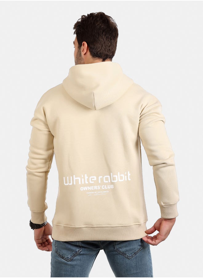 WHITE RABBIT - Slip On Printed Hoodie - Image 1