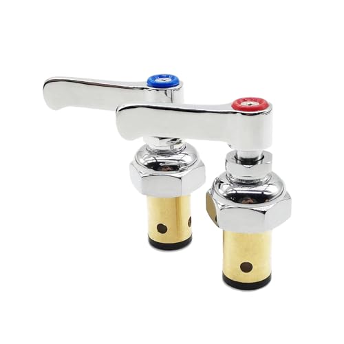 Meyffon Handle Stem Assembly Hot Cold Compatible with TS Brass Faucets Replace 00271440 00271340 Spindle Assembly for Eterna Valve Replacement - Image 1