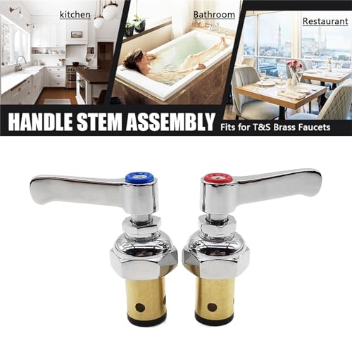 Meyffon Handle Stem Assembly Hot Cold Compatible with TS Brass Faucets Replace 00271440 00271340 Spindle Assembly for Eterna Valve Replacement - Image 3
