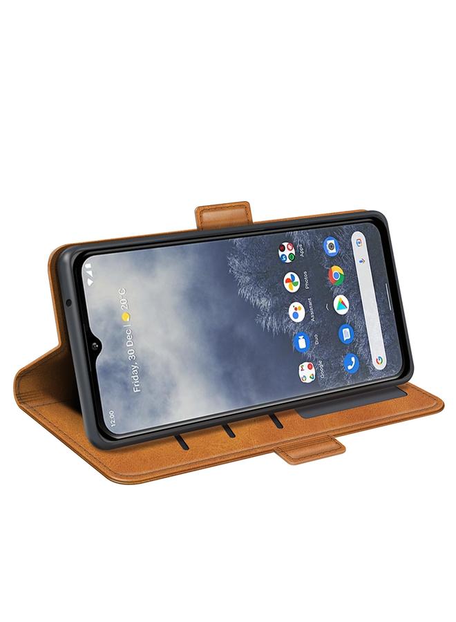 اس-توب جراب لهاتف Nokia G60 / G40 Fusion مصنوع من الجلد مع مشبك مغناطيسي مزدوج الجوانب - Image 5