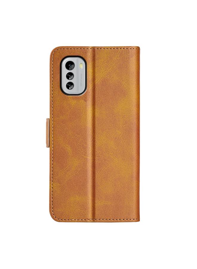 اس-توب جراب لهاتف Nokia G60 / G40 Fusion مصنوع من الجلد مع مشبك مغناطيسي مزدوج الجوانب - Image 3