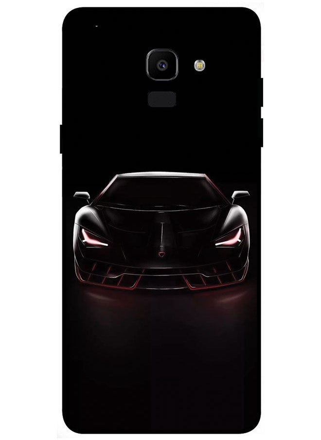 EYE CATCH - Protective Case Cover For Samsung Galaxy J6 Smart Series Printed Protective Case Cover for Samsung Galaxy J6 Black Car - Image 1